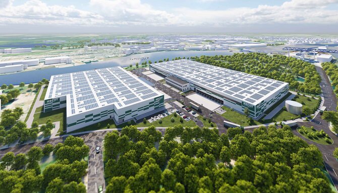 Visualisierung Logistik Campus Krefeld